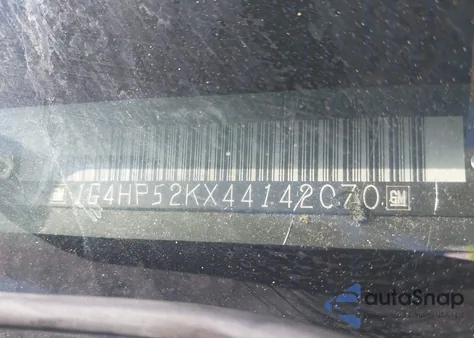 2004 Buick Lesabre Custom from USA, damaged, VIN 1G4HP52KX44142070